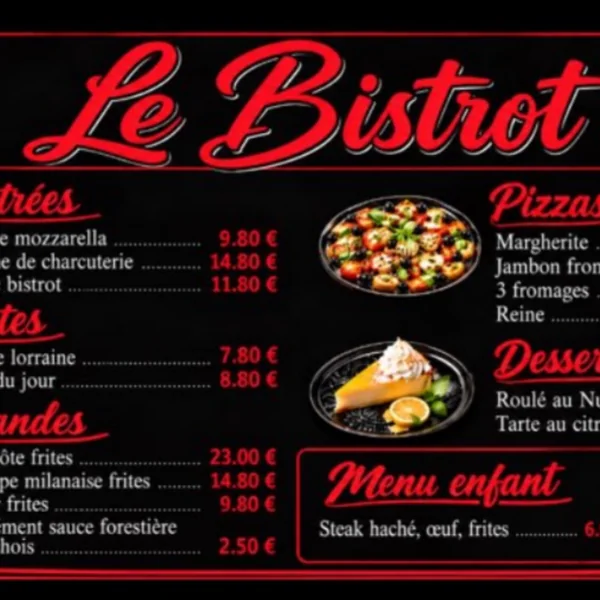 Publication du 12 octobre&nbsp;: la carte du Bistrot